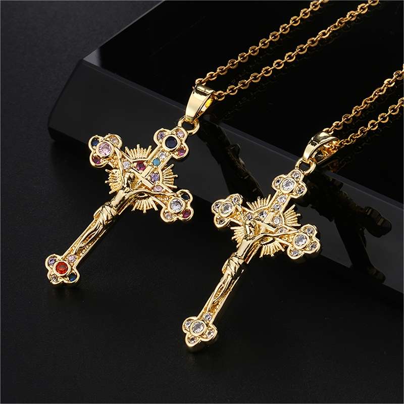 1 Piece Color Jesus Theme Pendant