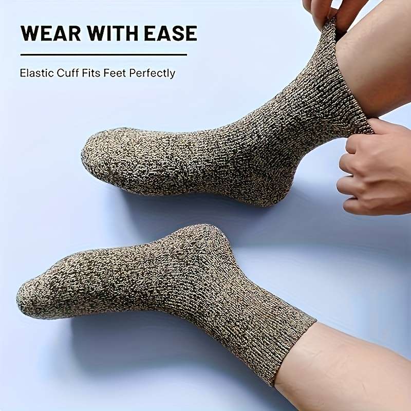 5 Pairs Gray One Size High Elastic Socks
