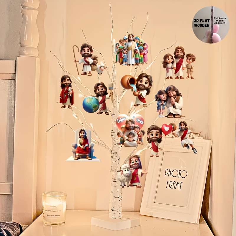 12pcs Jesus Theme Pendant