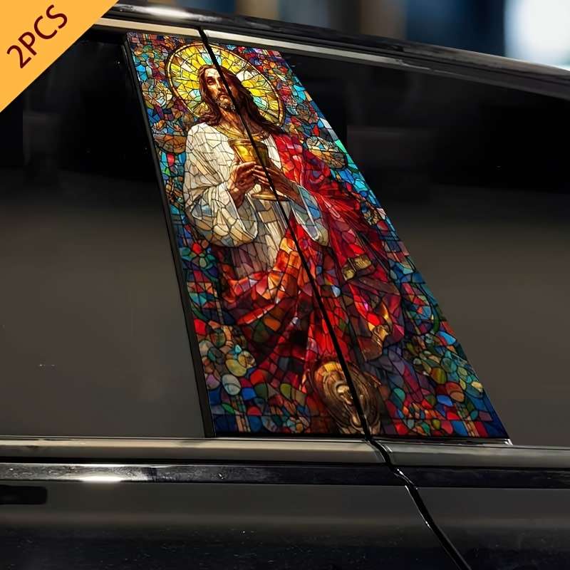 1pc 50cm  19.6inchX25cm  9.8inch Jesus Christian Themed Stickers