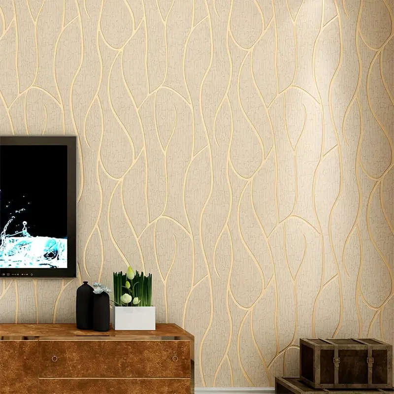 1 Roll Of Modern 3D Wallpaper Water Ripple Non-Woven Wallpaper