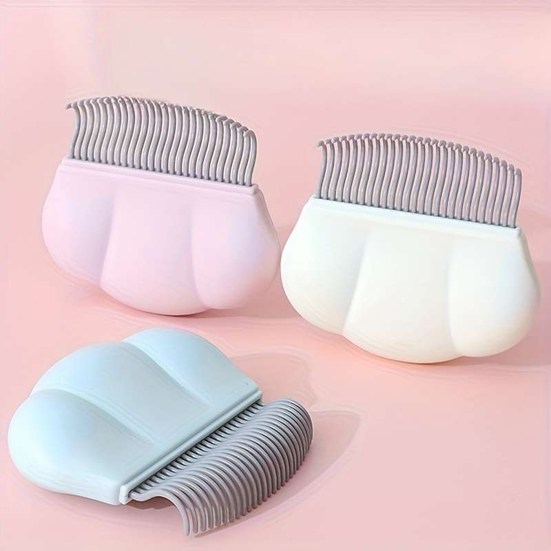 Shell White 2 Piece Set Pet Comb