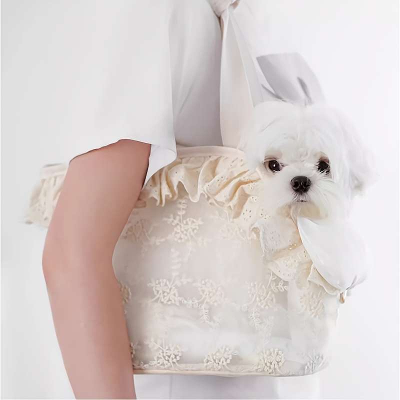 1pc Beigesize S 24*15*23cm Pet Bag