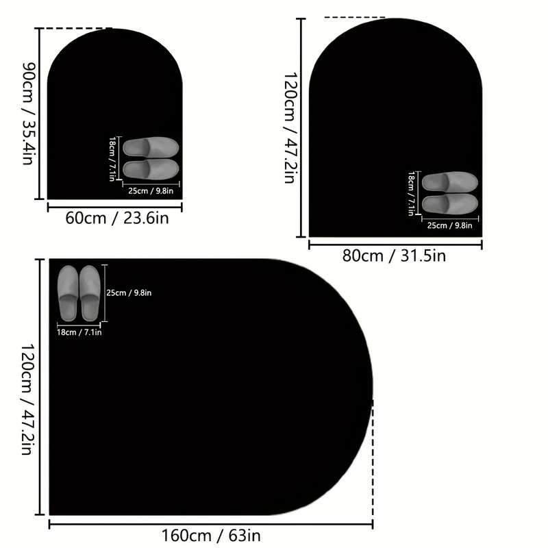 1Pc 60x90cm 23.6x35.4inch Floor Mat