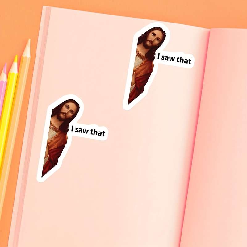 1pc  Jesus Christian Themed Stickers