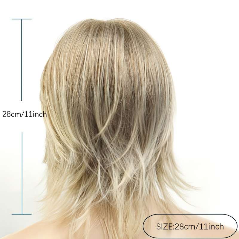 1Pc Golden 25.4cm Fashion Design Wig