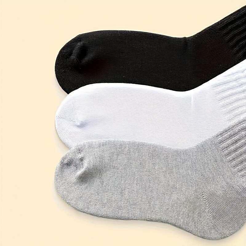 6 Pairs Of Mixed Colors One Size High Elastic Socks