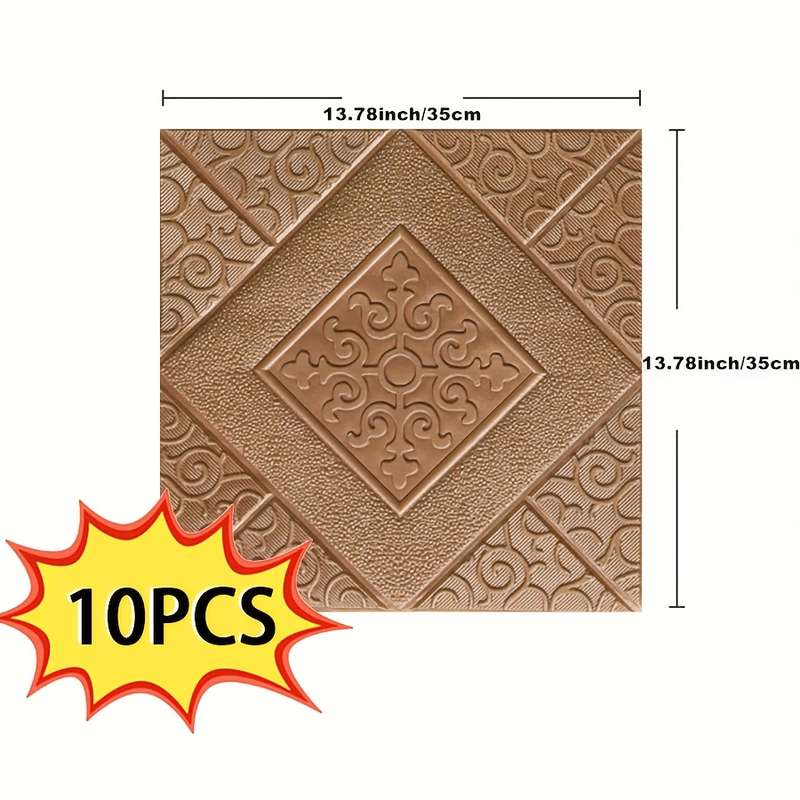 10pcs Wall StickersBronze