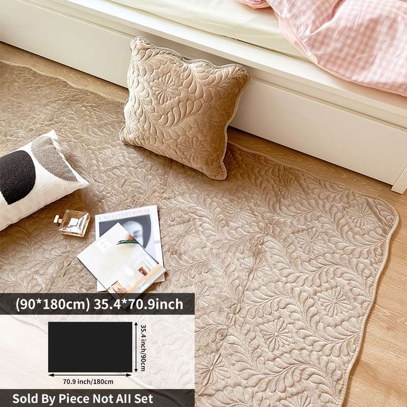 1Pc Coffee Color 35.4x70.9inch 90x180cm Floor Mat