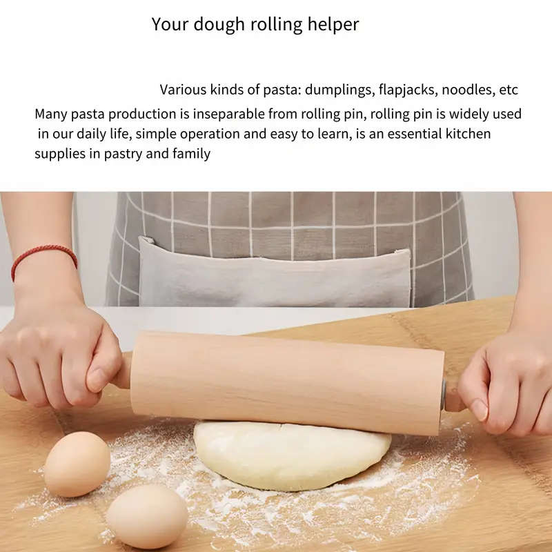 48 x 330MM Rolling pin Set for Baking and Pasta Making pack of 3