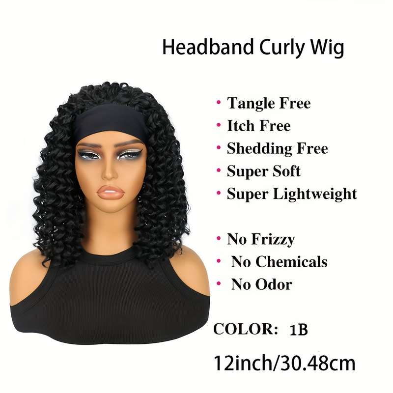 1Pc 1B 30.48cm Fashion Design Wig