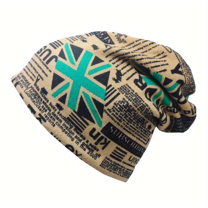 1pc Autumn and Winter Brimless Beanie Hat for Men and Women Casual and Warm Double Layered Hoodie