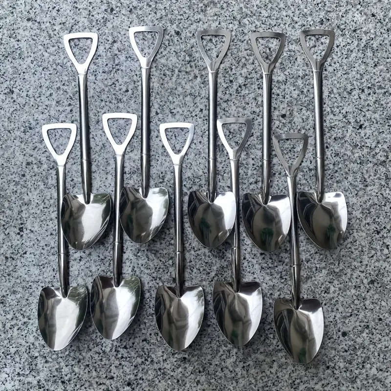 10 Pieces Stainless Steel Ice Cream Scoops