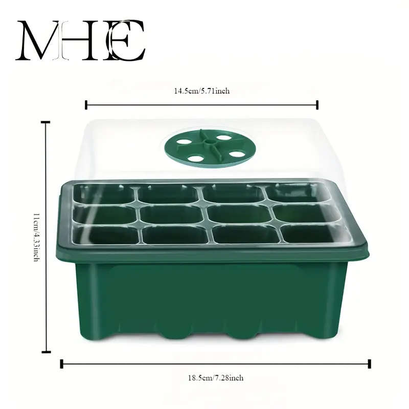 3pcs Seed Starter Trays With Lid