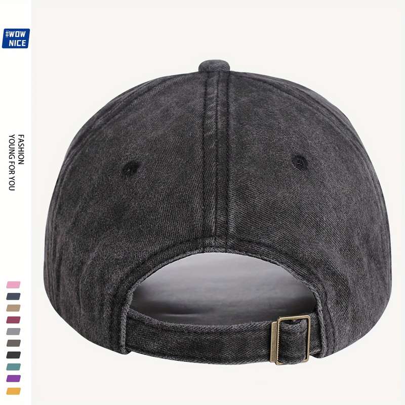 1pc Punpun Onodera Embroidered Baseball Cap Adjustable Breathable Polyester Hat with Vintage C