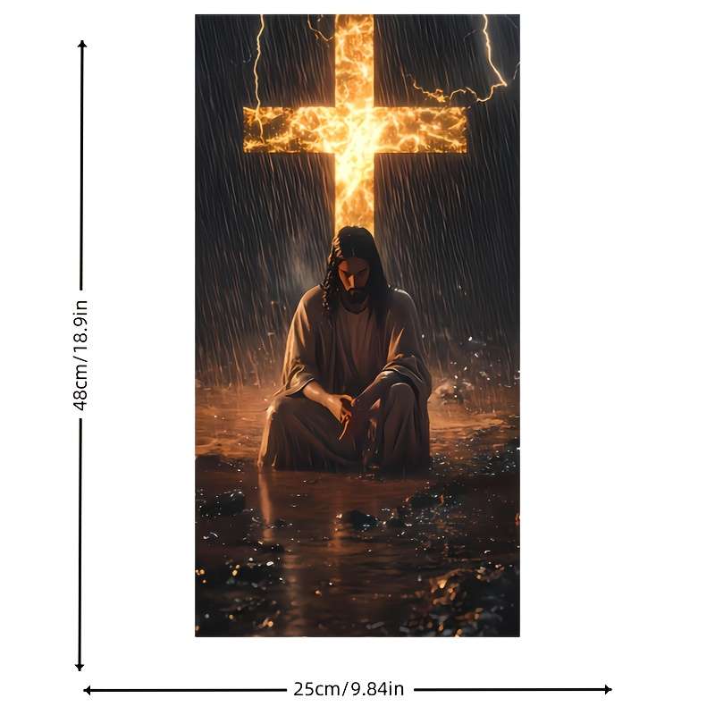 2pcs Jesus Christian Themed Stickers