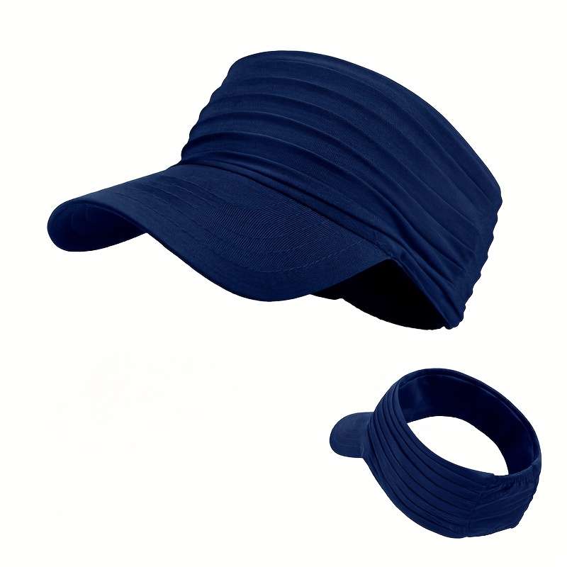 1pc Stylish Unisex Quick-Dry Visor Hat for Spring Summer Breathable Moisture-Wicking Running C