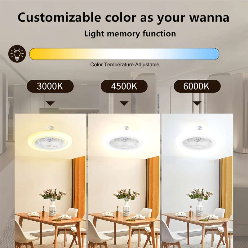 Ceiling Fan Light With Remote Control