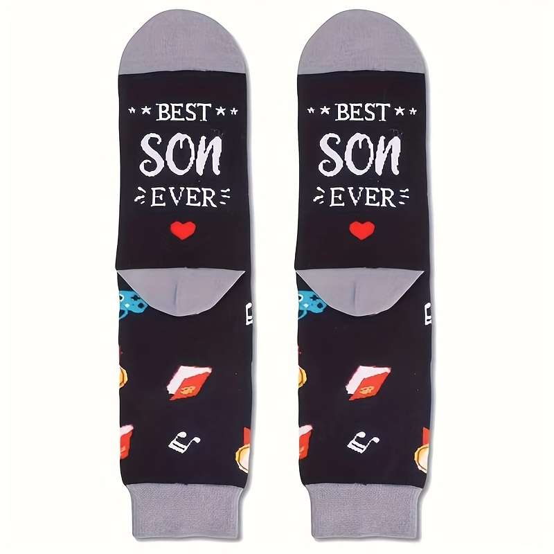 1 Pair Black One Size Socks