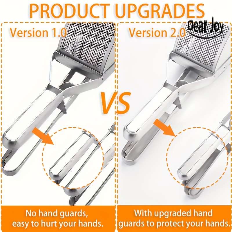 1pc Stainless Steel Professional Potato Ricer for Mashed Vegetables and Kitchen Tool No Electricit