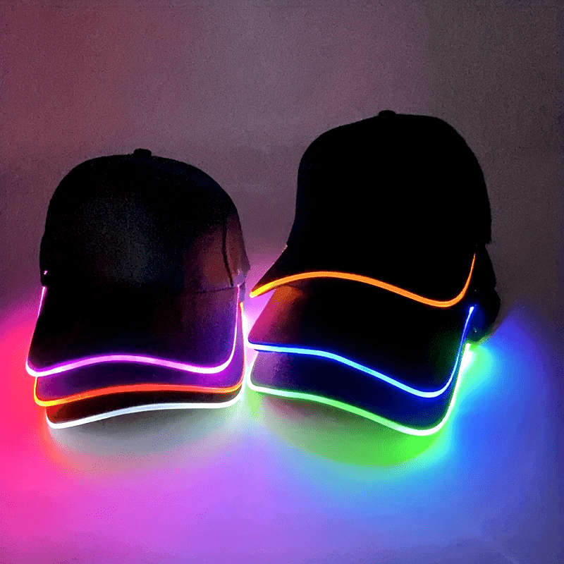 1pc Quacky LED Illuminated Duckbill Sunshade Hat Fashionable Baseball Caps with Outdoor Prote