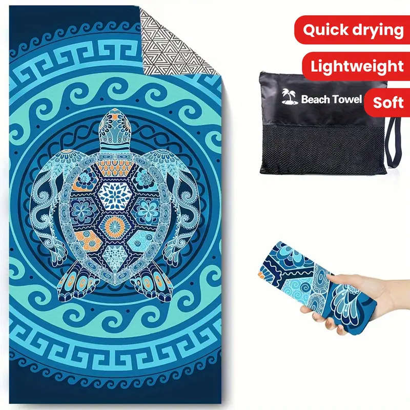 1 Microfiber Sand-Free Lightweight Camping Towel