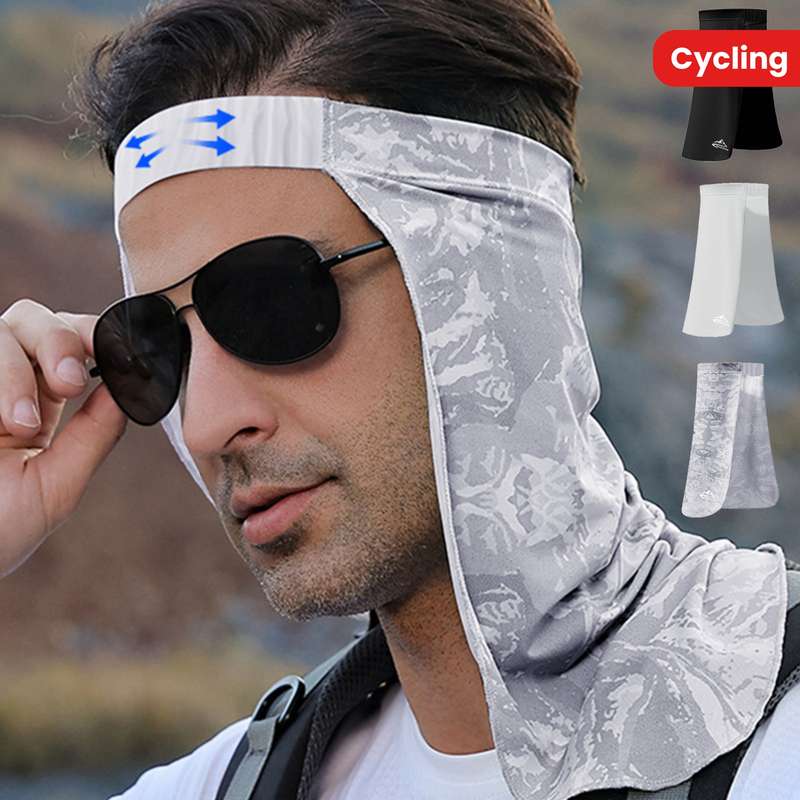 1pc Men's Summer Sun Protection Hat with Breathable Neck Flap High Elasticity UV-Resistant for O