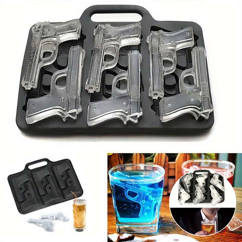 1pc Whiskey Enthusiast's Dream 1pc Silicone Ice Cube Tray Create Unique Shapes Perfect for Cock