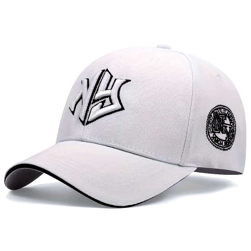 1pc Men'S Classic Embroidered Trucker Cap 100% Polyester Adjustable Dad Hat with Alphabet Pat