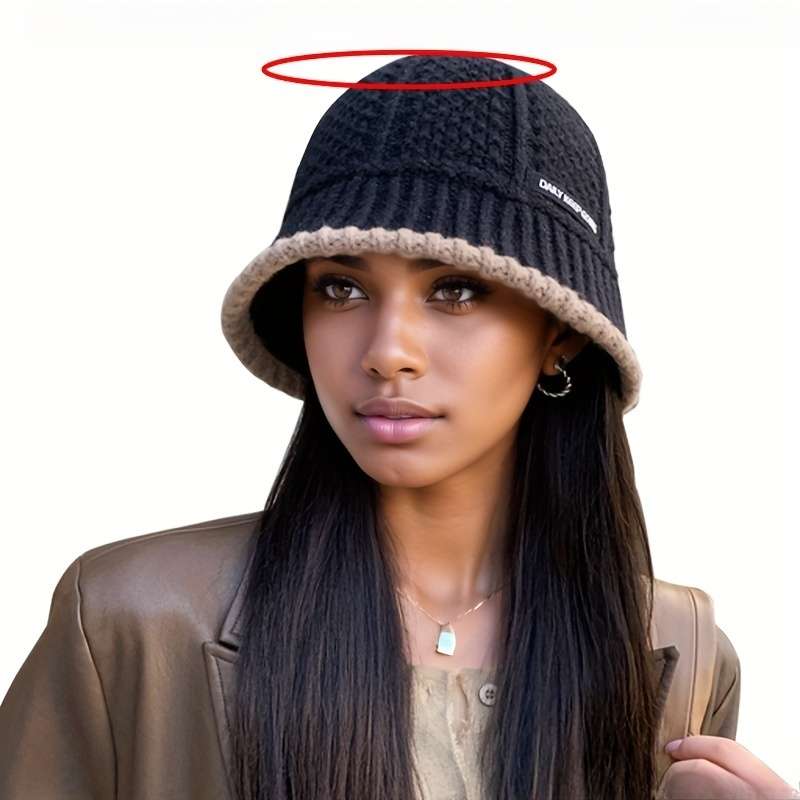 1pc Hat Women Autumn and Winter Seasonal Warm Bucket Fisherman Hat Showing Small Face Covering Face
