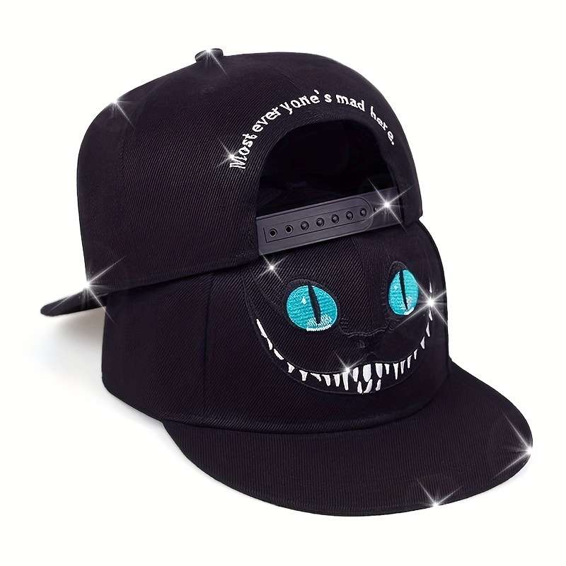 1pc Adjustable Breathable Baseball Cap With Embroidered Design Polyester Fabric Ventilated And Ad