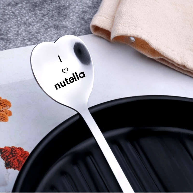 1pc Stainless Steel Spoon With A Heart Shaped Spoon As A Birthday Gift For Good Friends Valent
