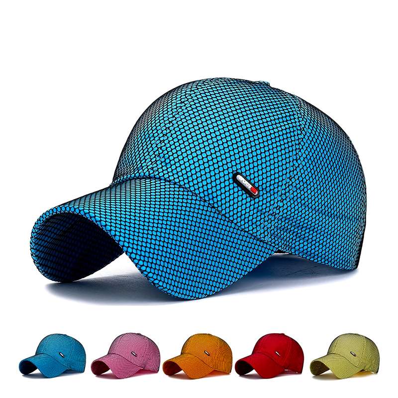 1pc Jelly Color Mesh Baseball Cap Trendy Adjustable Sunshade Dad Hat Casual Couple Sun Hats For Wom