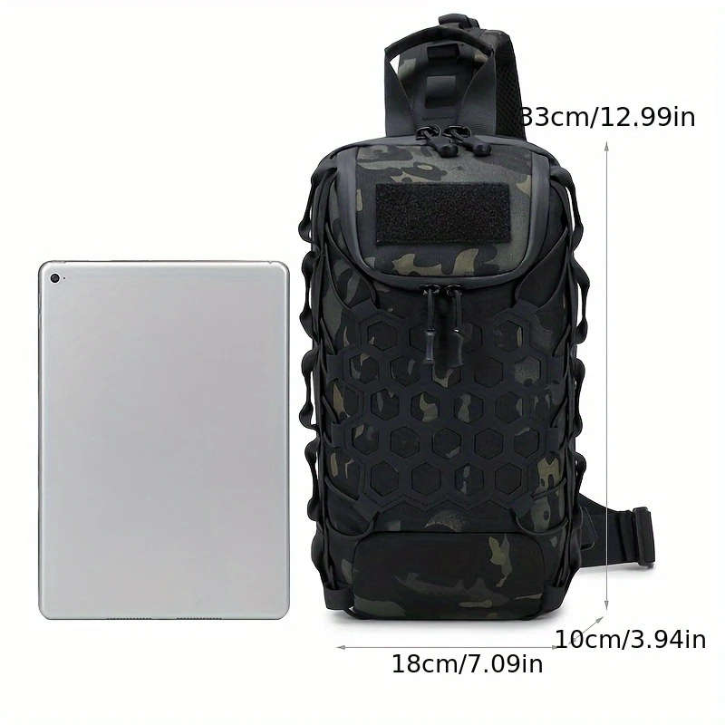 1pc Chest Bag Camouflage Outdoor Single Shoulder Crossbody Bag Tactical Cycling Backpack Mountaineer