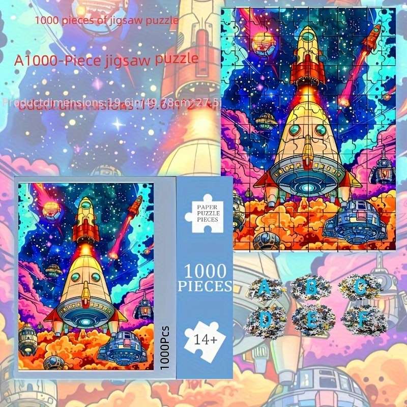 1000 Piece Mini Paper Jigsaw Puzzle
