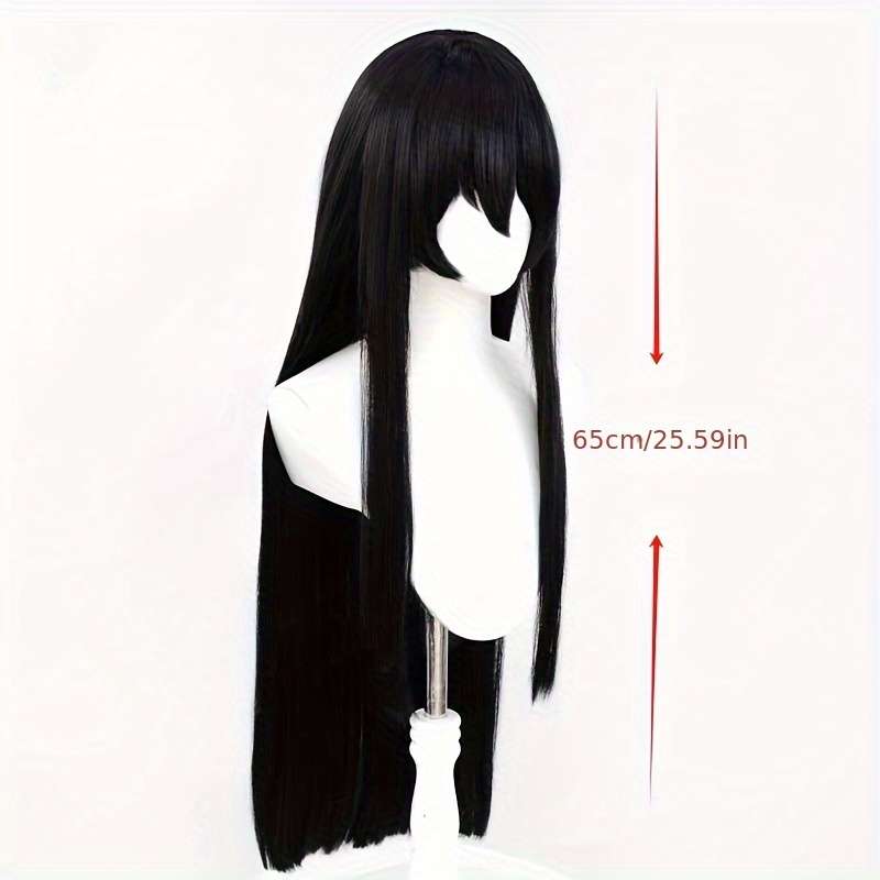 1Pc Black 66.04cm Fashion Design Wig