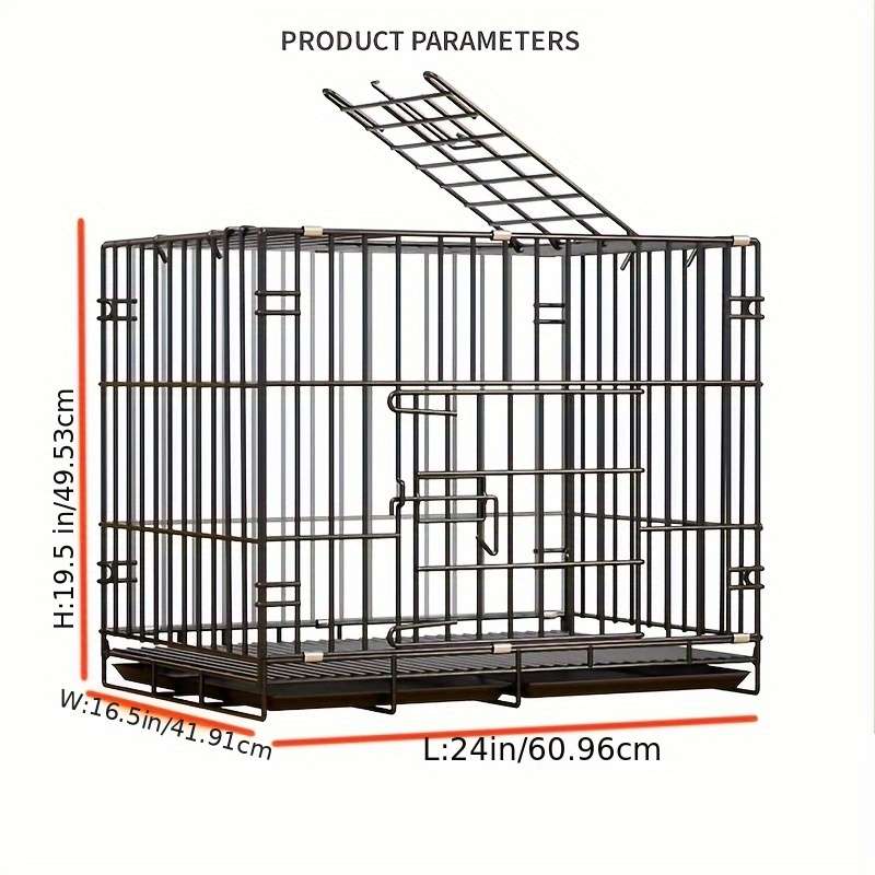 1pc Coffee color size Size:S 73*73*43cmPet Cage