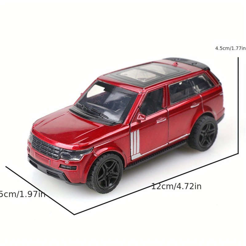 1pc Scale Alloy Off-Road Car Model a Decorative Piece for Cakes That Can Move Back