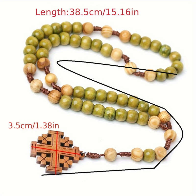 1 Piece Green Jesus Theme Pendant