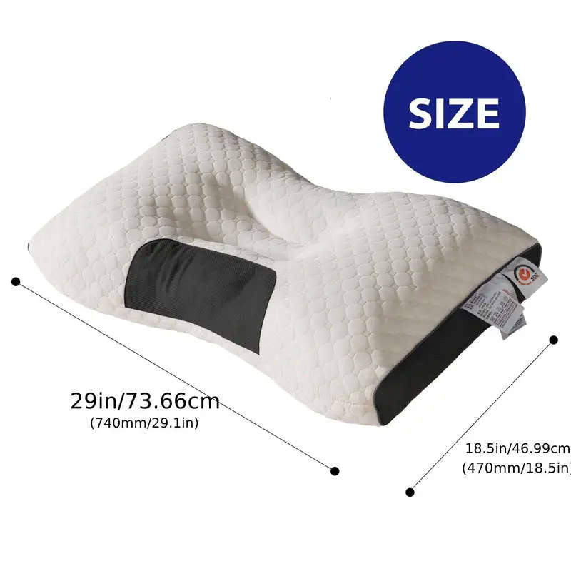 Ergonomic Orthopedic Neck Pillow - Soft, Adjustable Contour Support