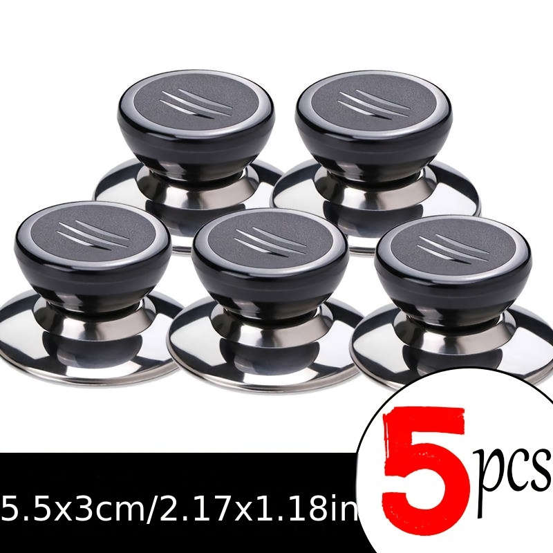 5pcs Acrylic Pot Lid Handles Anti-Scalding Glass Pot Lid Heads Kitchen Accessories No Electr