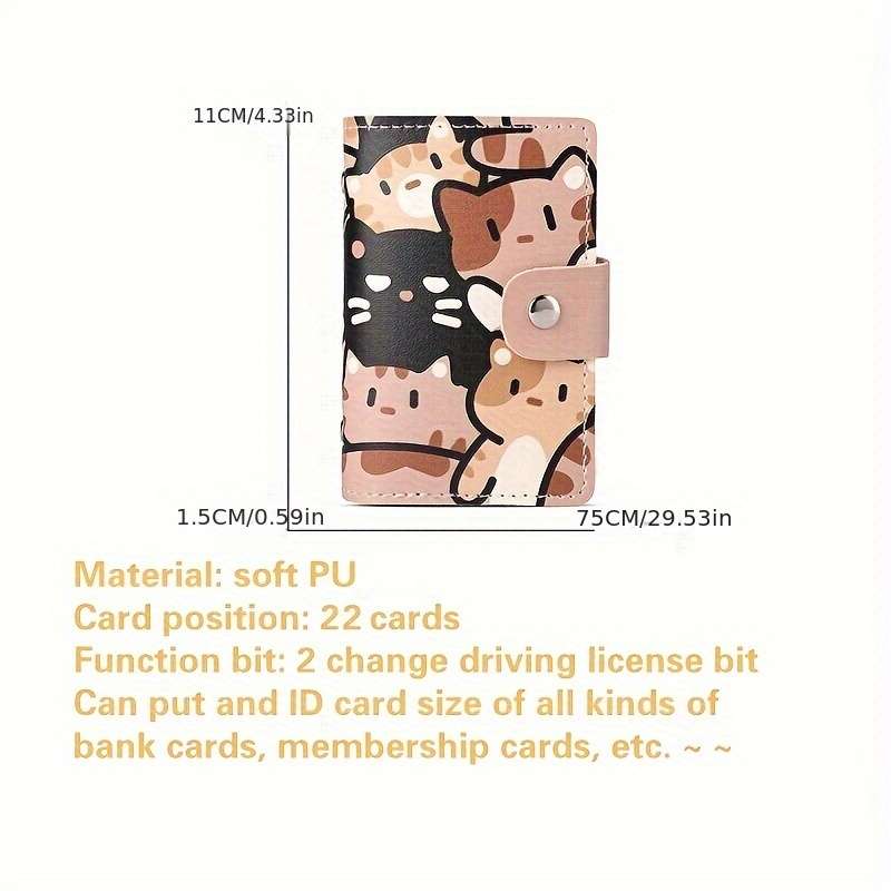 1pc Ladies' Credit Card Holder with Multiple Slots a Stylish And Spacious Wallet for Cards Compac