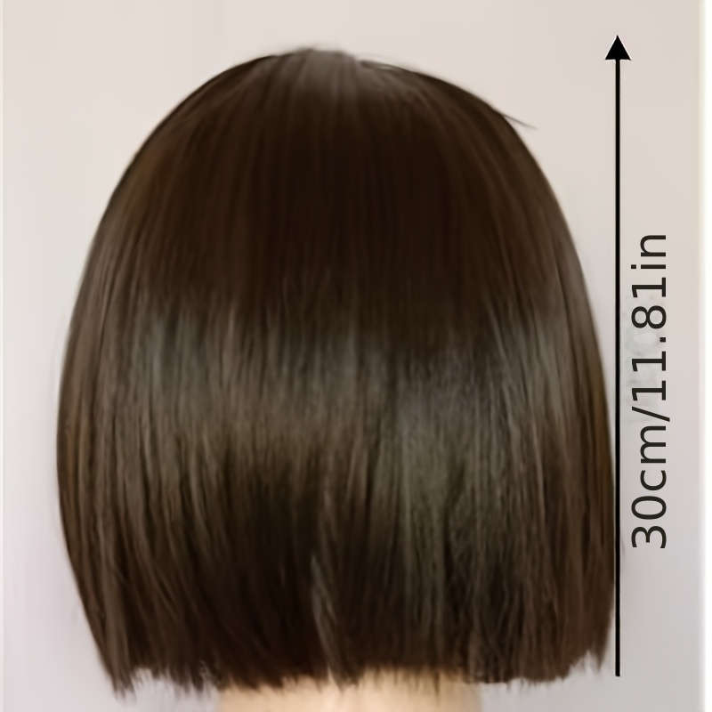 1Pc Black 30.48cm Fashion Design Wig