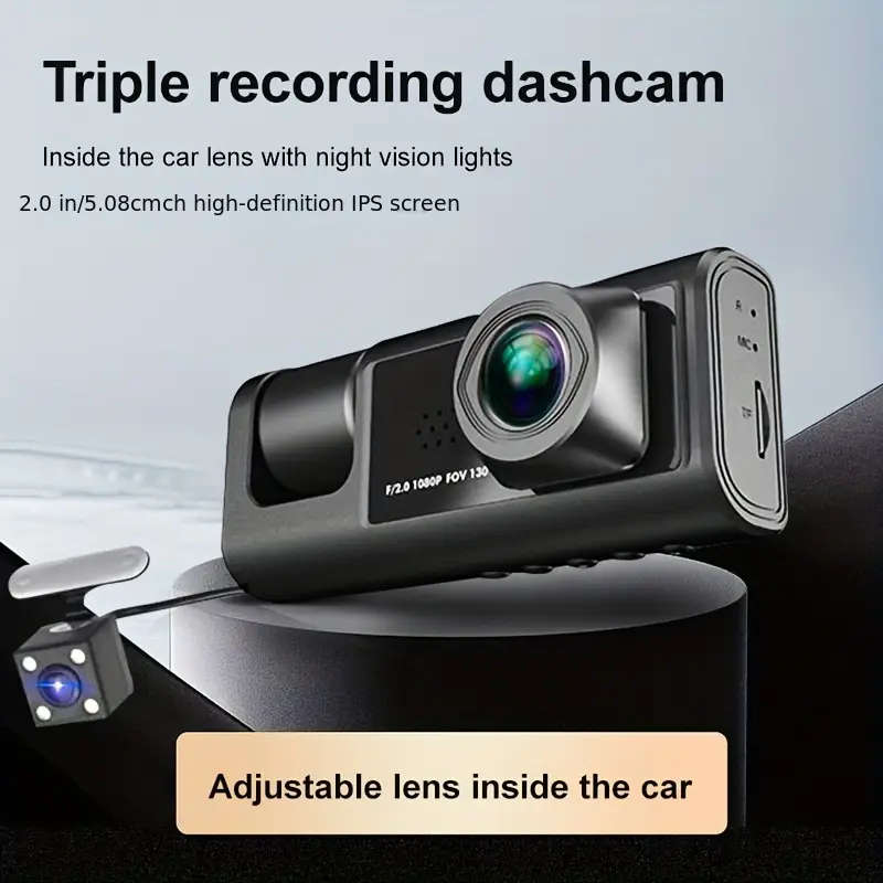 1080P Car 3 in 1 Dash Cam