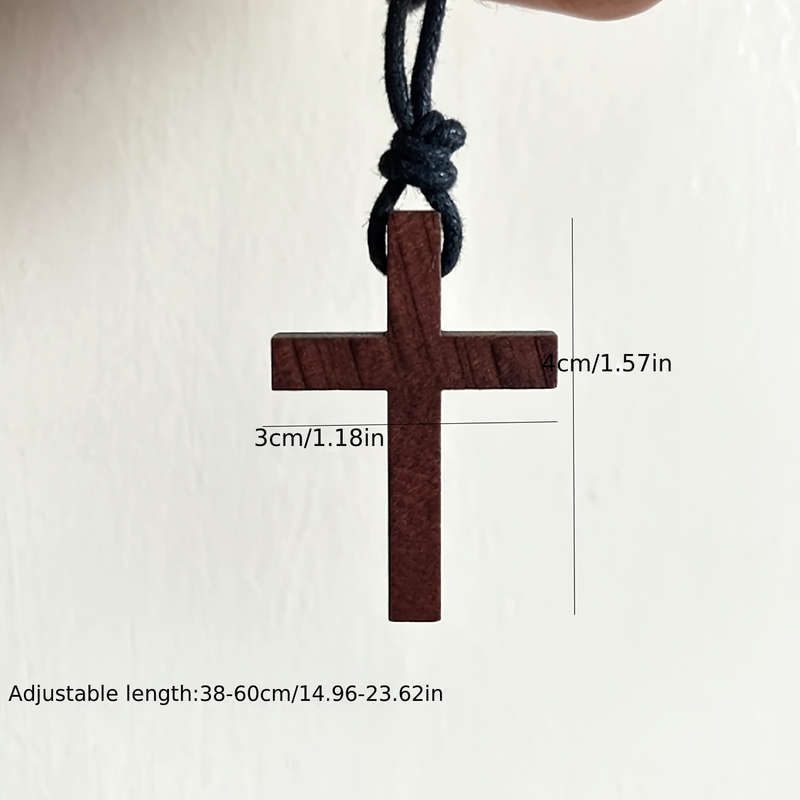 1 Piece A Brown Jesus Theme Pendant