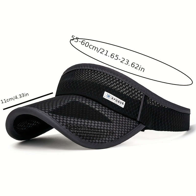 1pc Summer Extended Brim Hollow Top Hat for Men And Women Outdoor Sports Sunshade Hat with a Large