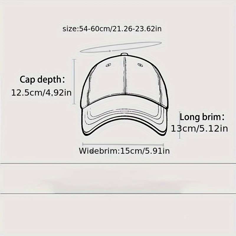 1pc Women'S Breathable Cotton Blend Baseball Cap with THE BEST Stitching Adjustable Fit Frayed
