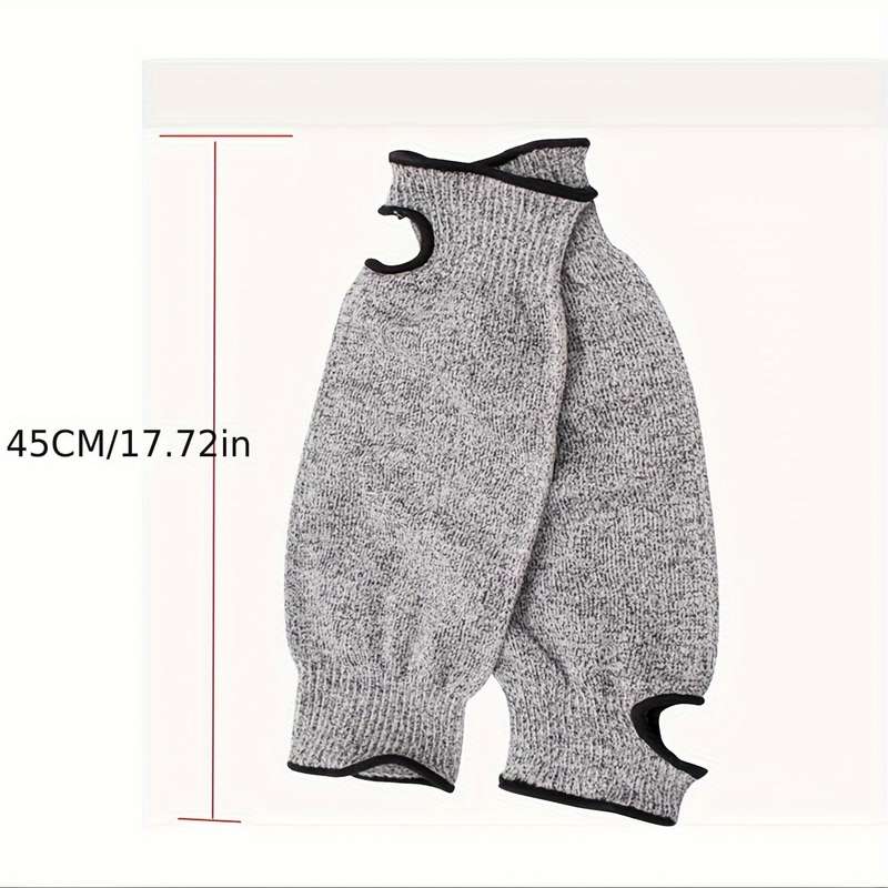 4Pcs Grey 45cm Thumb Hole Model Multi Purpose Work Gloves