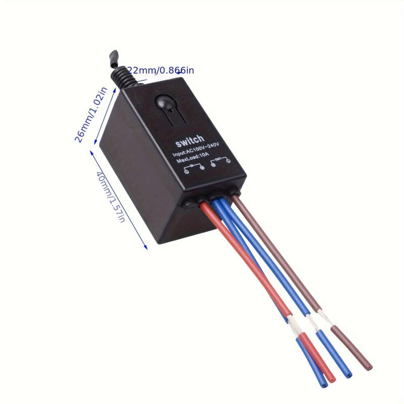 1pc Mini Size AC100V-240V Remote Wireless Remote Control Lighting Control Switch