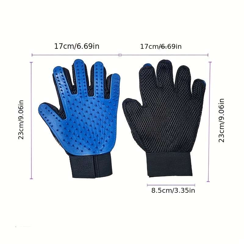 1pc Blue Right HandedPet Comb